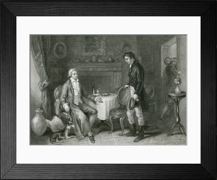 Framed Print : Robert Burns / Lord Daer Framed Print : Robert Burns / Lord Daer