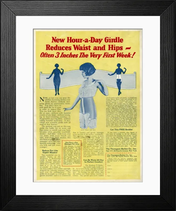 Framed Print : Girdle that reduces waist and hips Framed Print : Girdle that reduces waist and hips