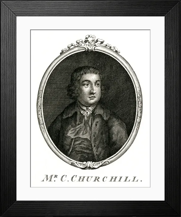 Framed Print : Charles Churchill (Oval) Framed Print : Charles Churchill (Oval)