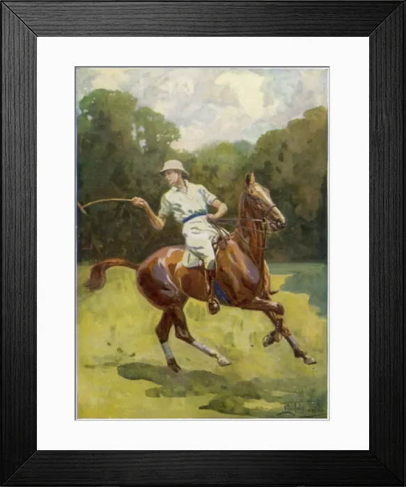 Framed Print : Edward VIII on the polo field, 1920s Framed Print : Edward VIII on the polo field, 1920s