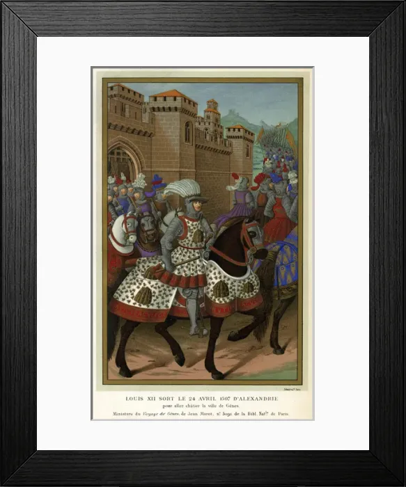 Framed Print : King Louis XII of France leaves Alessandria, 1507 Framed Print : King Louis XII of France leaves Alessandria, 1507