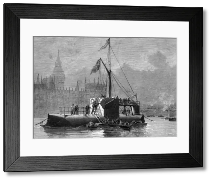 Framed Print : Transporting the obelisk: Cleopatras needle arrives, London Framed Print : Transporting the obelisk: Cleopatras needle arrives, London
