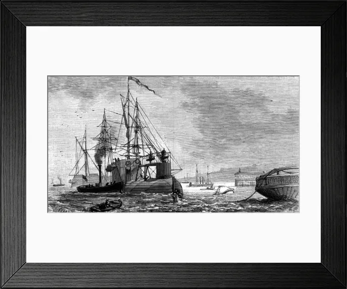 Framed Print : Transporting the obelisk: Cleopatras needle at Gravesend Framed Print : Transporting the obelisk: Cleopatras needle at Gravesend