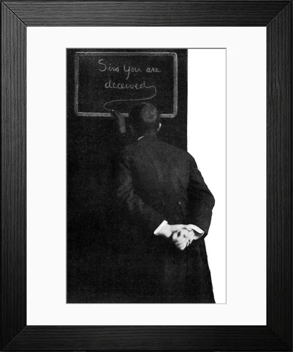 Framed Print : Paranormal: William S. Marriott simulated spirit graffiti Framed Print : Paranormal: William S. Marriott simulated spirit graffiti