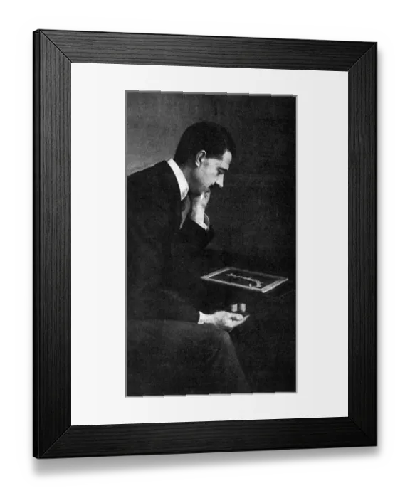 Framed Print : Paranormal: William S. Marriott demonstrates spirit writing Framed Print : Paranormal: William S. Marriott demonstrates spirit writing