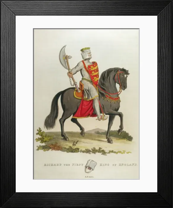 Framed Print : King Richard I Framed Print : King Richard I