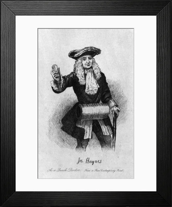 Framed Print : Joe Haynes  /  Quack Doctor