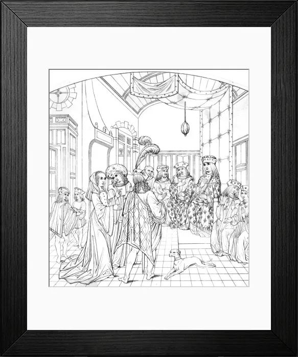 Framed Print : Joan of Arc / Charles VII Framed Print : Joan of Arc / Charles VII
