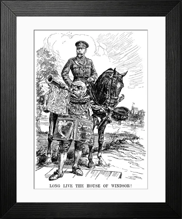 Framed Print : House of Windsor name change Framed Print : House of Windsor name change