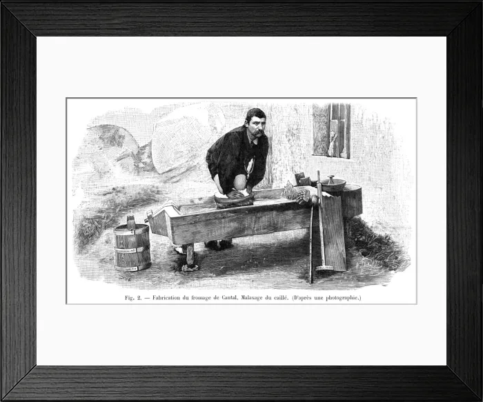 Framed Print : Making Cantal 1897 Framed Print : Making Cantal 1897