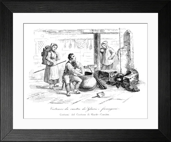 Framed Print : Fromagerie in Switzerlnd Framed Print : Fromagerie in Switzerlnd