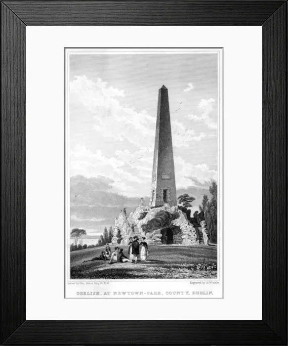 Framed Print : Obelisk / Newton Park Framed Print : Obelisk / Newton Park