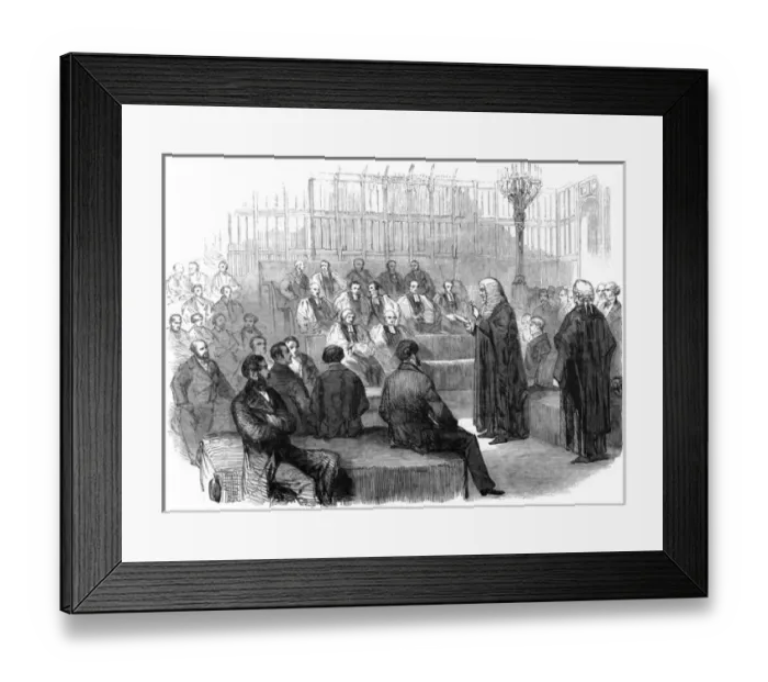 Framed Print : House of Lords, 1854 Framed Print : House of Lords, 1854