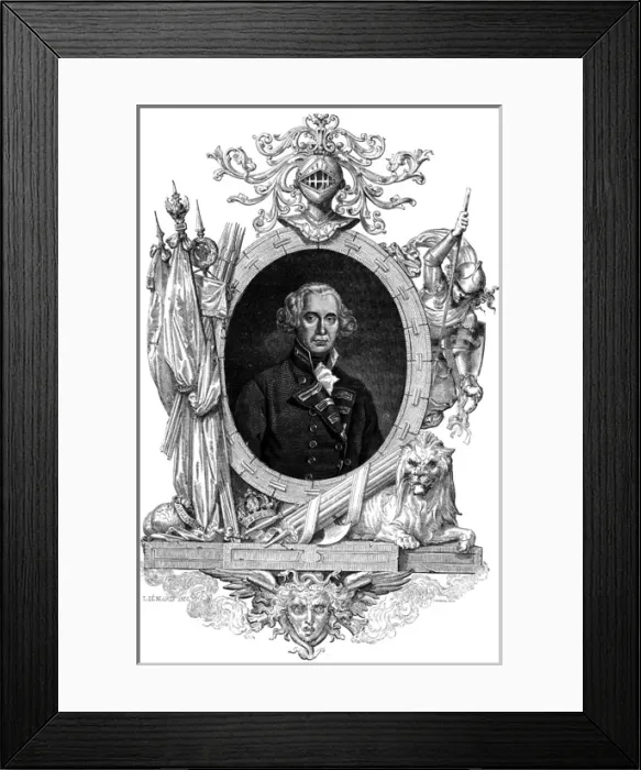 Framed Print : Richard Howe / Pannemaker Framed Print : Richard Howe / Pannemaker