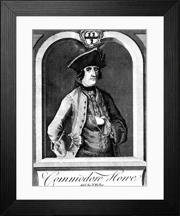 Framed Print : Richard Howe / J Fuller Framed Print : Richard Howe / J Fuller