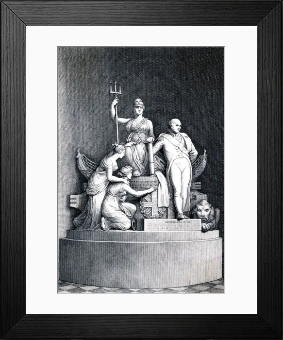 Framed Print : Richard Howe / Flaxman Framed Print : Richard Howe / Flaxman