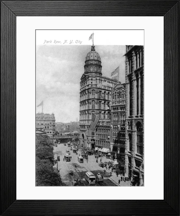 Framed Print : New York / Park Row C1900 Framed Print : New York / Park Row C1900
