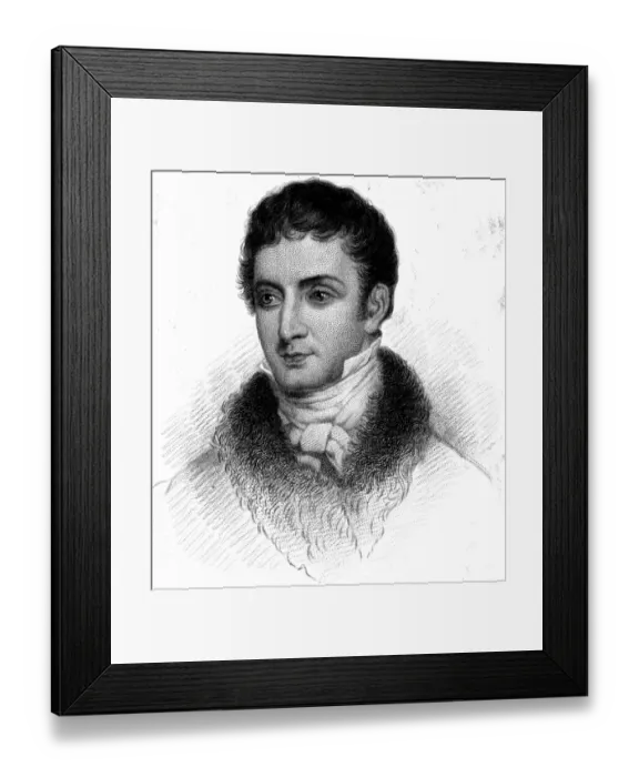 Framed Print : Wash Irving / Fur Collar Framed Print : Wash Irving / Fur Collar