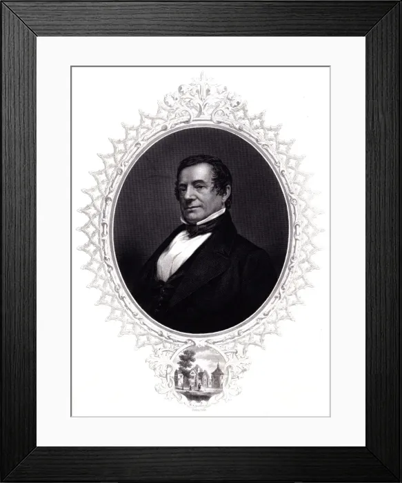 Framed Print : Wash Irving / Oval Eng Framed Print : Wash Irving / Oval Eng