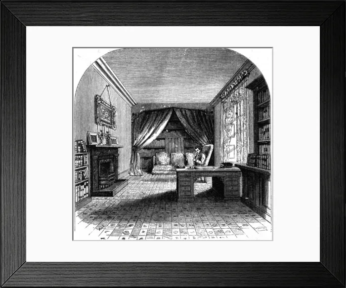 Framed Print : W Irvings Study Framed Print : W Irvings Study