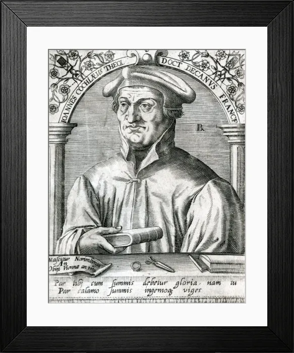Framed Print : Johannes Cochlaeus