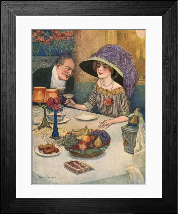 Framed Print : Champagne W / Dessert Framed Print : Champagne W / Dessert