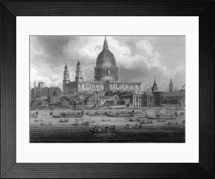 Framed Print : ST PAULs CATHEDRAL 1804 Framed Print : ST PAULs CATHEDRAL 1804