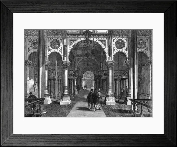 Framed Print : Interior of the Abbey Mills Pumping Station, London, 1868 Framed Print : Interior of the Abbey Mills Pumping Station, London, 1868