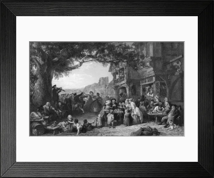 Framed Print : Village Festival / Goodall Framed Print : Village Festival / Goodall