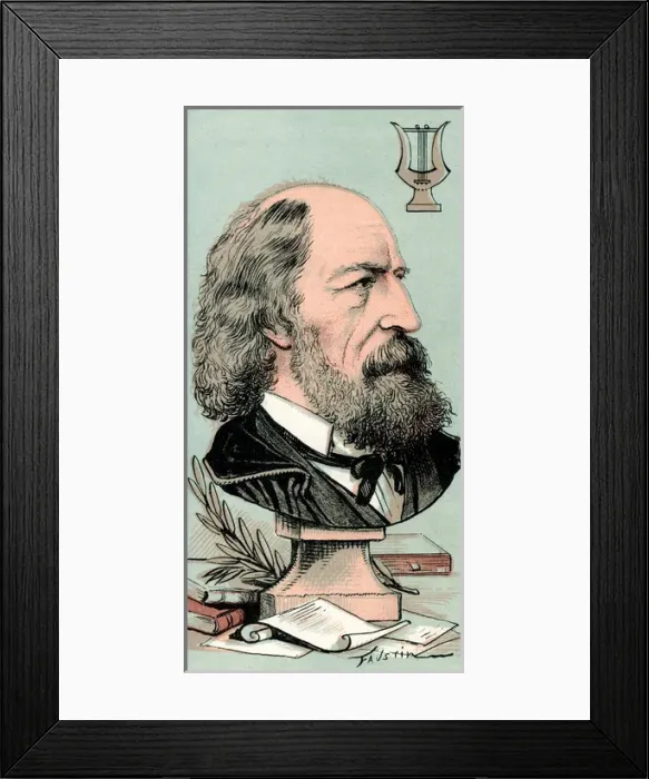 Framed Print : Tennyson - Figaro cartoon Framed Print : Tennyson - Figaro cartoon