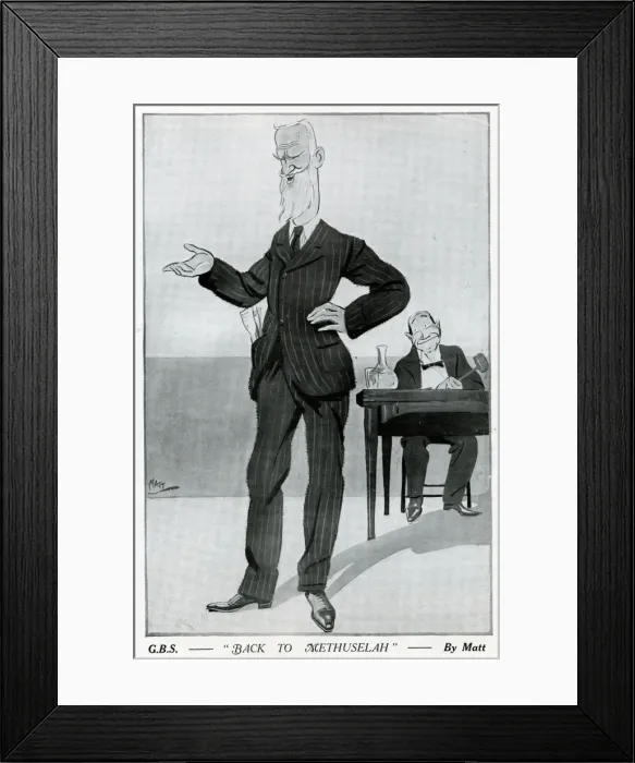 Framed Print : Gb Shaw / Graphic 1923 Framed Print : Gb Shaw / Graphic 1923