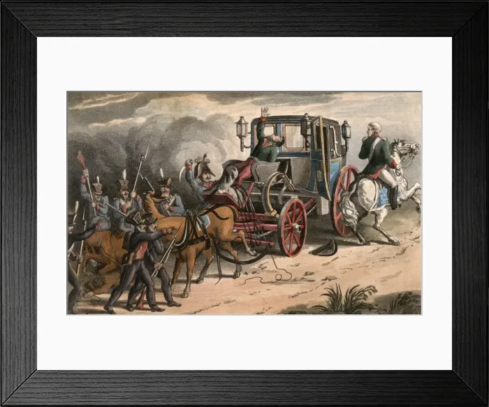 Framed Print : Waterloo / Carriage 1815 Framed Print : Waterloo / Carriage 1815