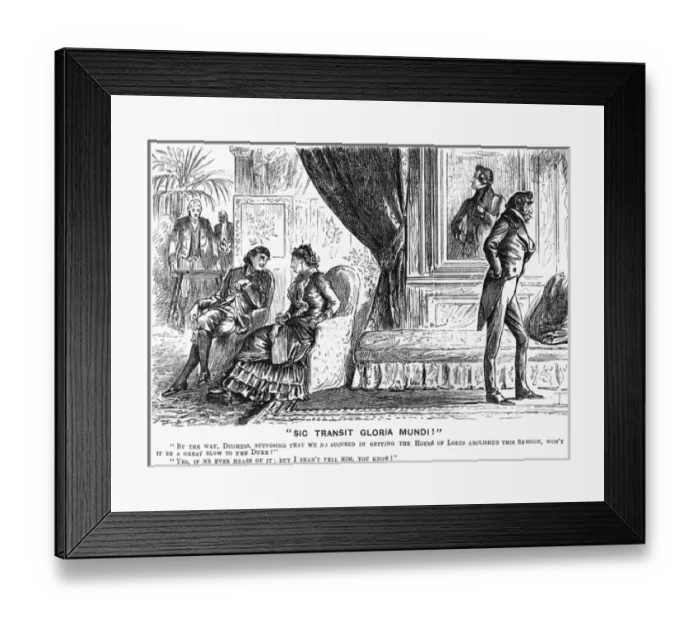Framed Print : Du Maurier / Punch 1884 Framed Print : Du Maurier / Punch 1884