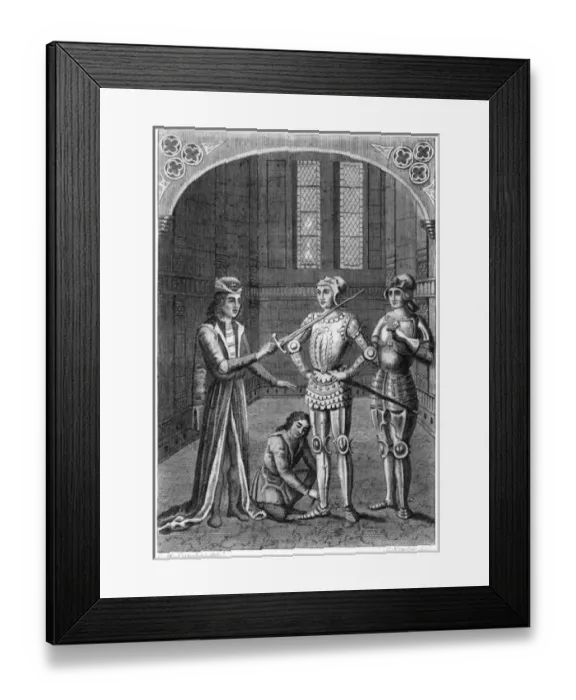 Framed Print : Arming a Knight Framed Print : Arming a Knight