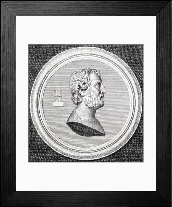 Framed Print : Homer / Profile / Basire Framed Print : Homer / Profile / Basire