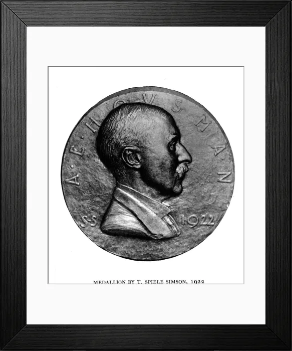 Framed Print : Ae Housman / Medallion Framed Print : Ae Housman / Medallion