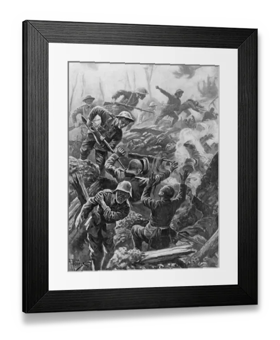 Framed Print : Heroic act WWI Framed Print : Heroic act WWI