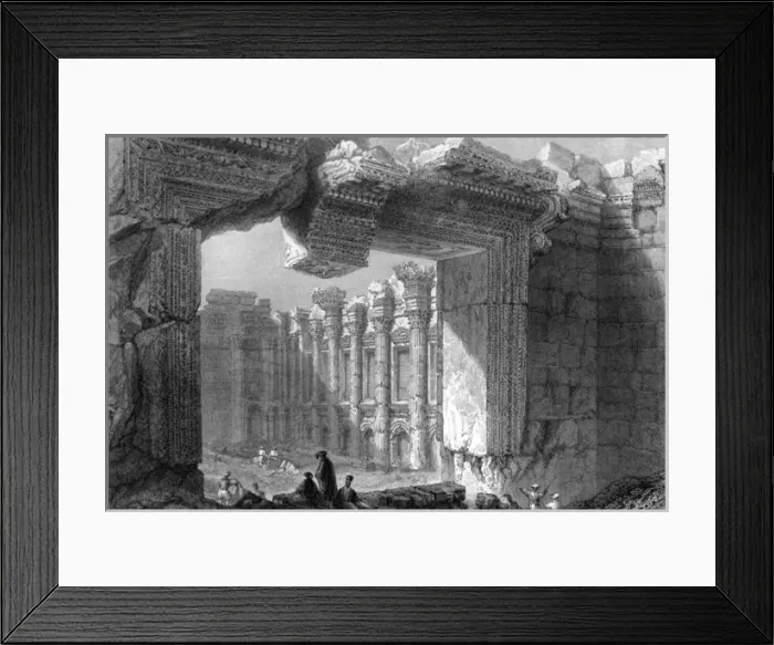 Framed Print : Baalbek / Bartlett Framed Print : Baalbek / Bartlett