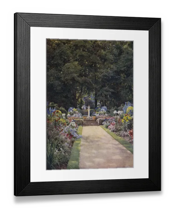 Framed Print : Woodside Garden 1908 Framed Print : Woodside Garden 1908