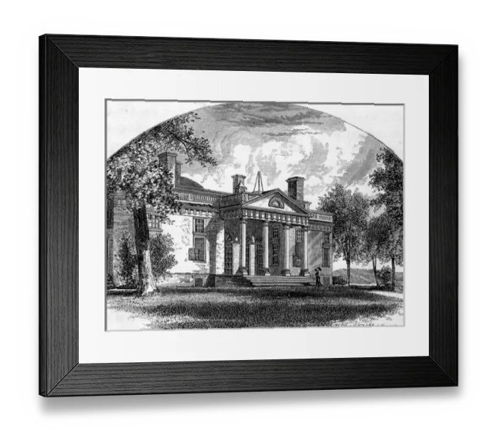 Framed Print : Monticello / East Portico Framed Print : Monticello / East Portico