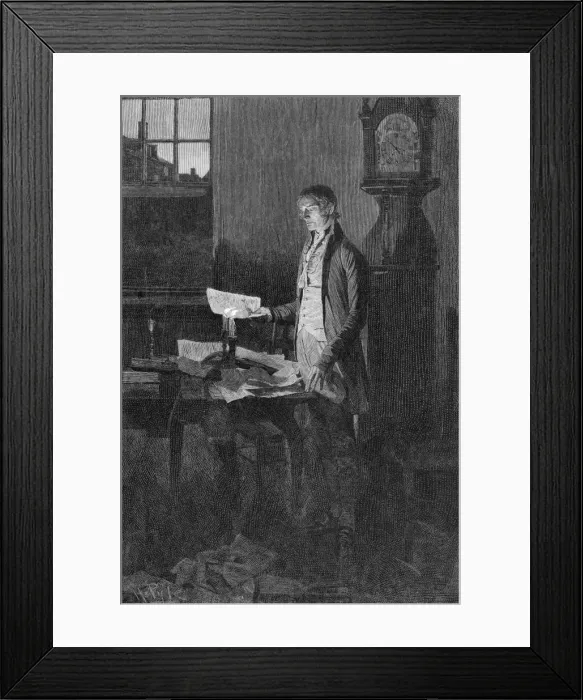 Framed Print : Thomas Jefferson / Decl In Framed Print : Thomas Jefferson / Decl In
