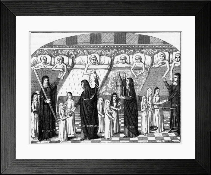 Framed Print : Hotel Dieu, Interior Framed Print : Hotel Dieu, Interior