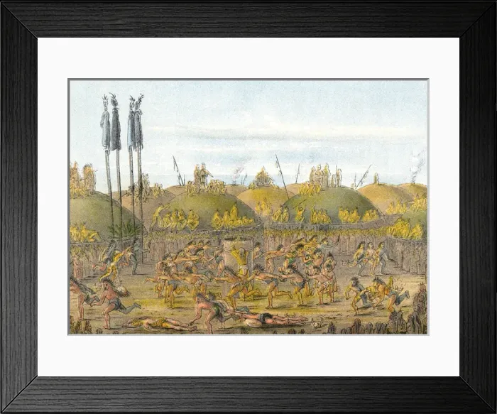 Framed Print : Mandan Initiation Rite Framed Print : Mandan Initiation Rite