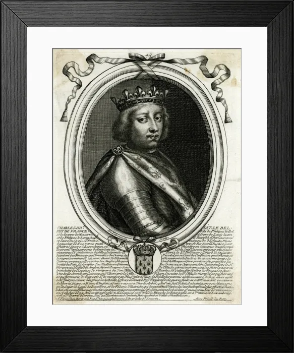 Framed Print : Charles IV of France Framed Print : Charles IV of France