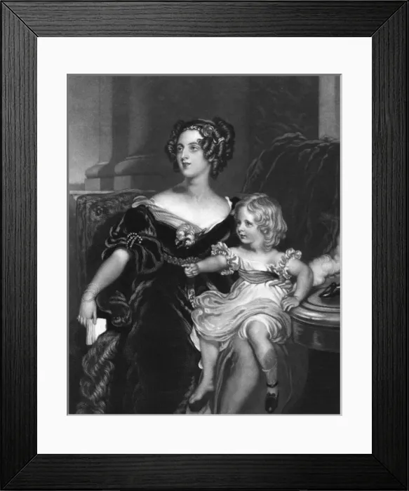 Framed Print : Mother & Daughter / Sadd Framed Print : Mother & Daughter / Sadd