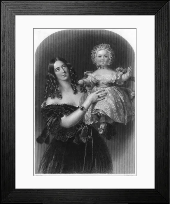 Framed Print : Mrs Dennistown & Child Framed Print : Mrs Dennistown & Child