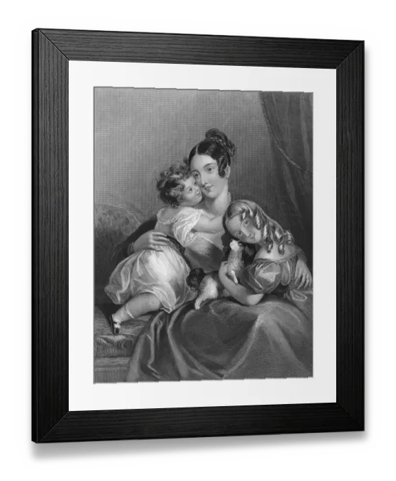 Framed Print : Mama & Child / Parris / 1830 Framed Print : Mama & Child / Parris / 1830