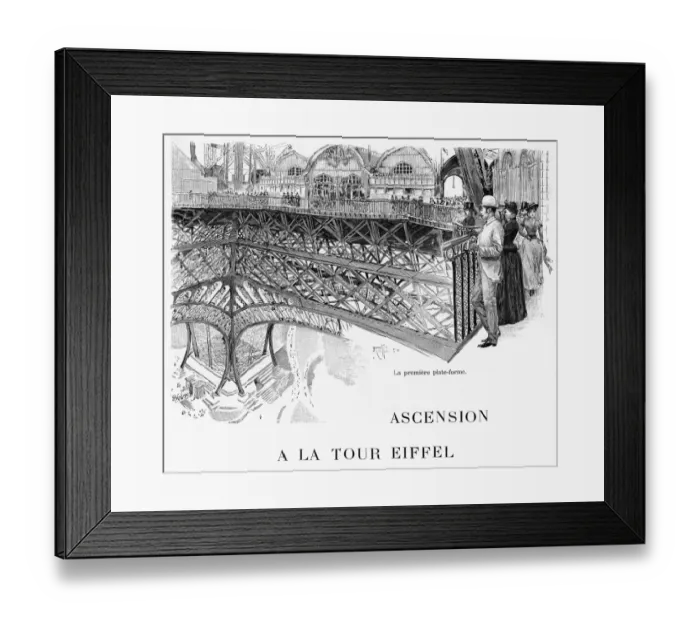 Framed Print : Paris / Eiffel Tower 1889 Framed Print : Paris / Eiffel Tower 1889