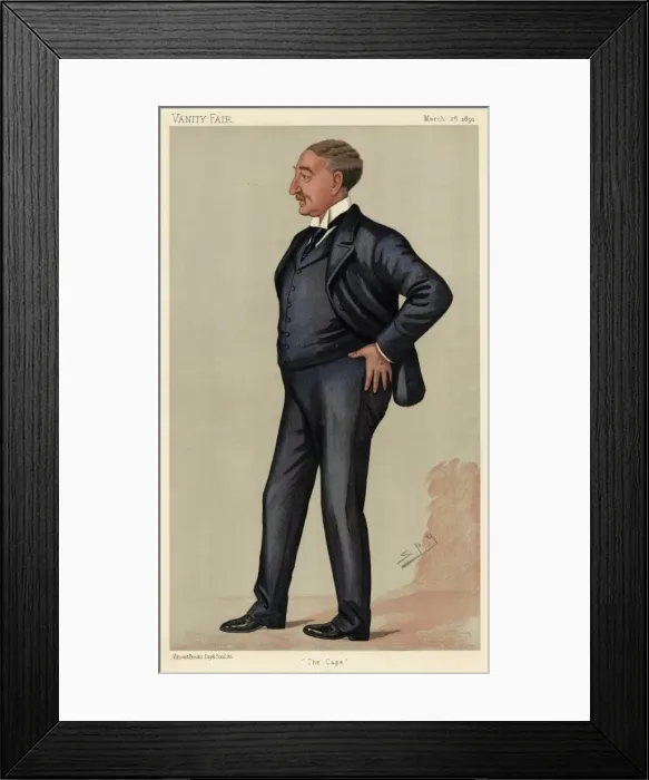 Framed Print : Cecil Rhodes / Vfair 1891 Framed Print : Cecil Rhodes / Vfair 1891