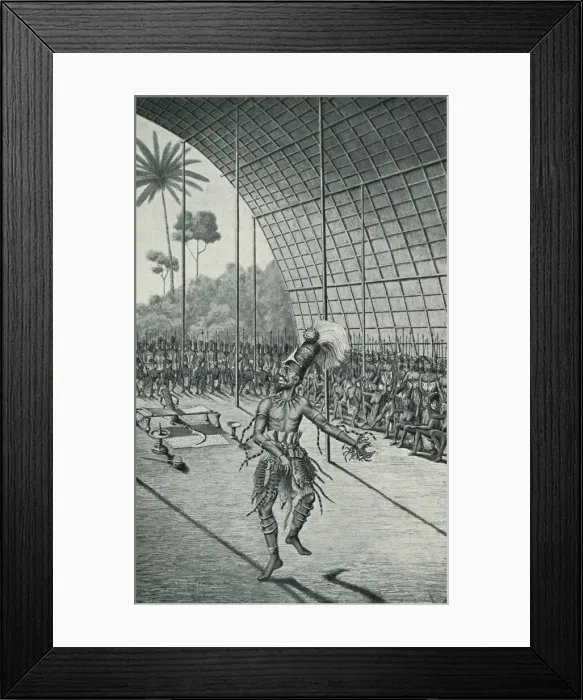 Framed Print : Munsa King Dances Framed Print : Munsa King Dances